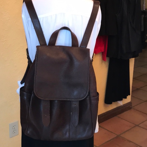 gap leather backpack